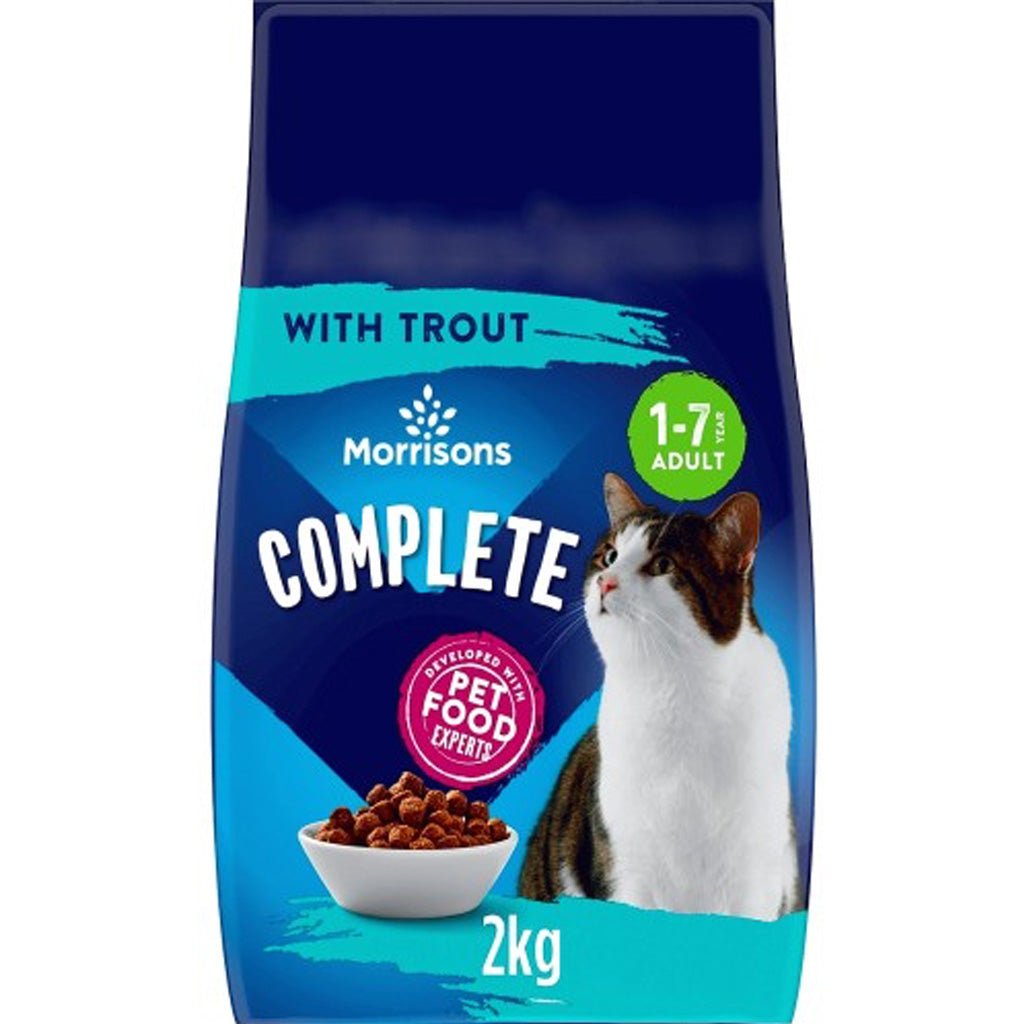 Morrisons Complete Trout Dry Cat Food 2kg - UK Food & Drink - 5010525087979