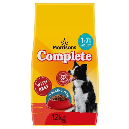 Morrisons Complete Working Dog Large Bag Beef & Veg 12kg - UK Food & Drink - 5010251664772