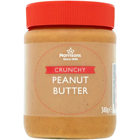 Morrisons Crunchy Peanut Butter 340g - UK Food & Drink - 5010251450382
