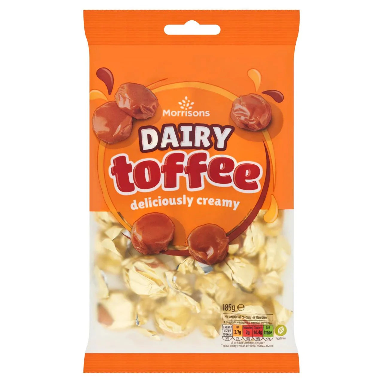 Morrisons Dairy Toffee 185g - UK Food & Drink - 5010251407478