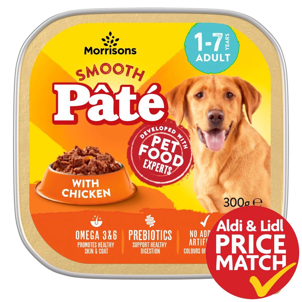 Morrisons Dog Food Chicken Pate 300g - UK Food & Drink - 5010525088631