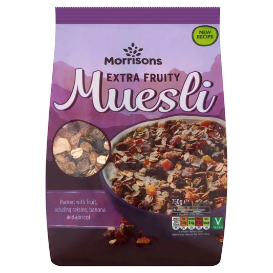 Morrisons Extra Fruity Muesli 750g - UK Food & Drink - 5010251581079