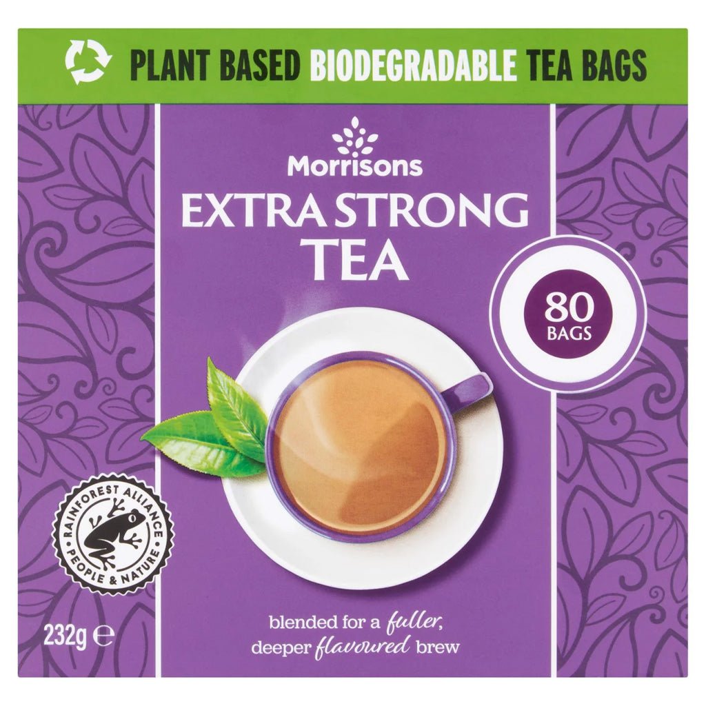 Morrisons Extra Strong 80 Tea Bags 232g - UK Food & Drink - 5010525151847