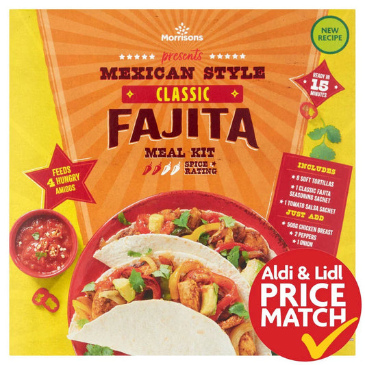 Morrisons Fajita Kit 475g - UK Food & Drink - 5010525135526