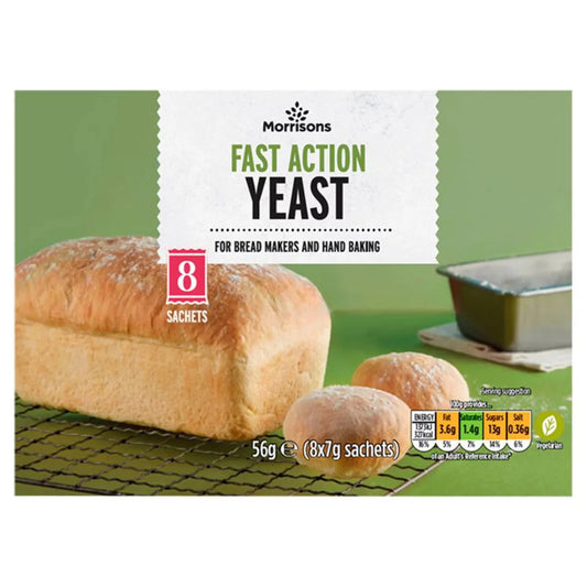 Morrisons Fast Action Yeast Sachets 56g - UK Food & Drink - 5010251552710