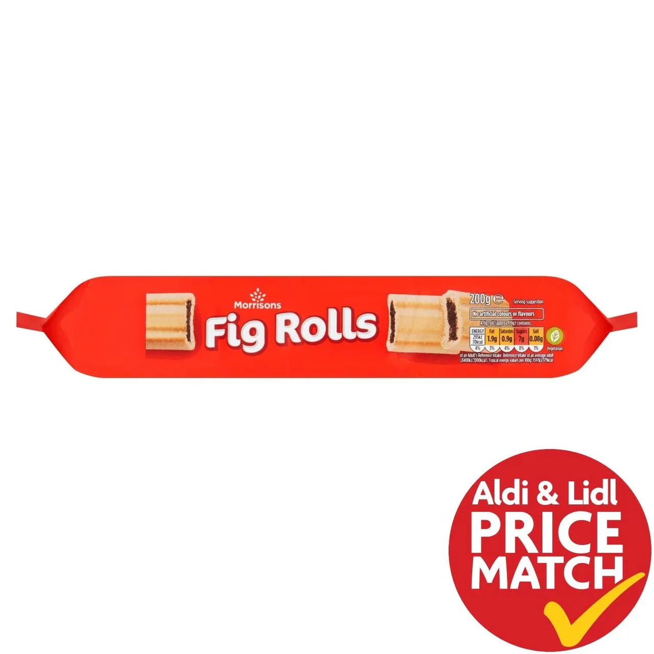 Morrisons Fig Roll 200g - UK Food & Drink - 5010251567059