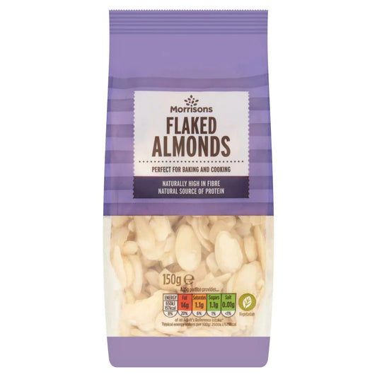 Morrisons Flaked Almonds 150g - UK Food & Drink - 5010251552741