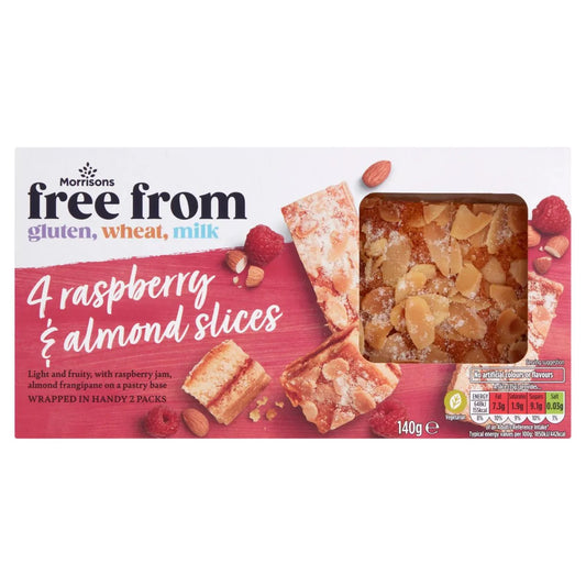 Morrisons Free From 4 Fruity Almond Slices 132g - UK Food & Drink - 5010525092522