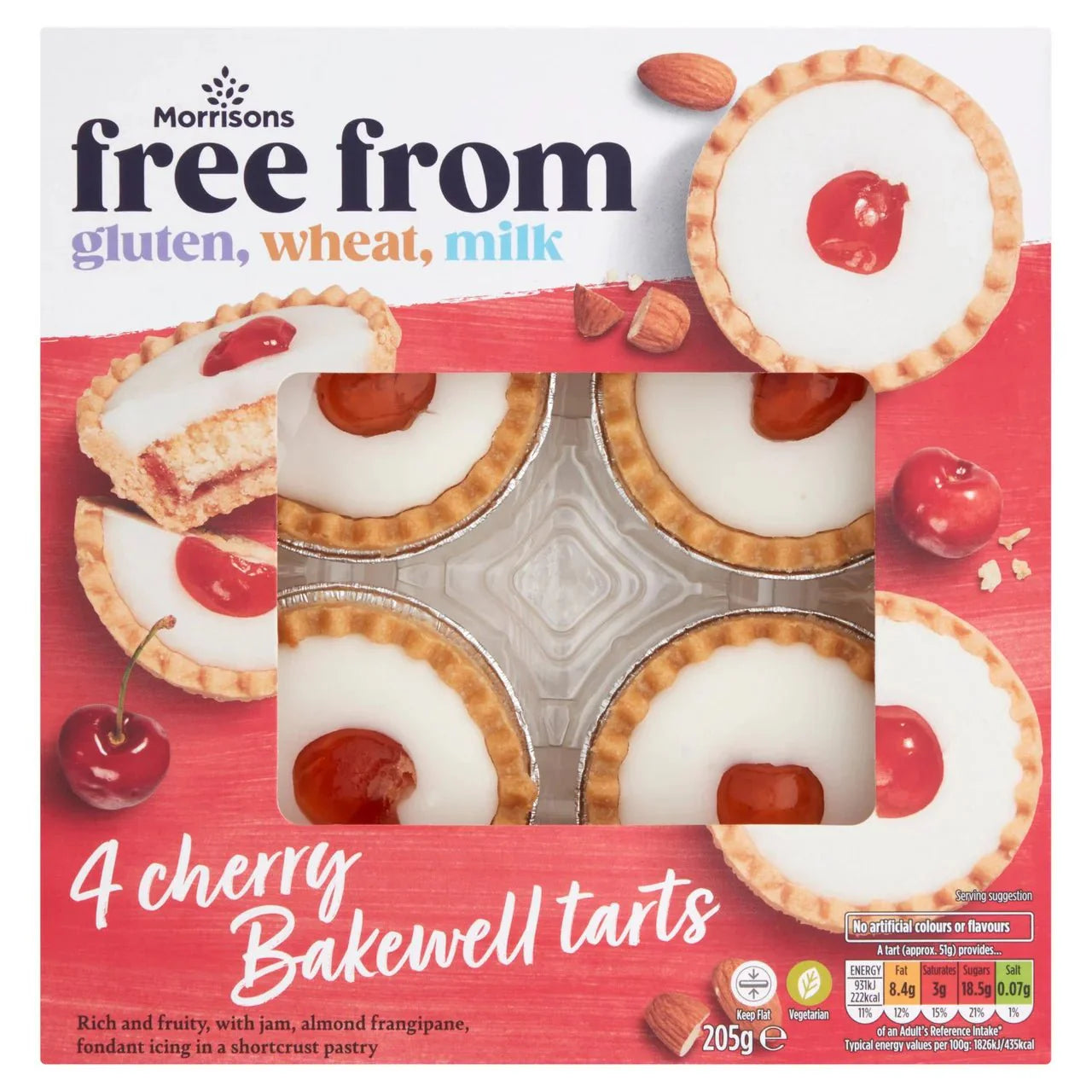 Morrisons Free From Bakewell Tart 205g - UK Food & Drink - 5010251783107