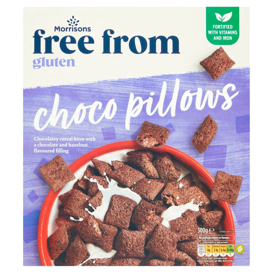 Morrisons Free From Chocolate Hazelnut Pillows 300g - UK Food & Drink - 5010525022147