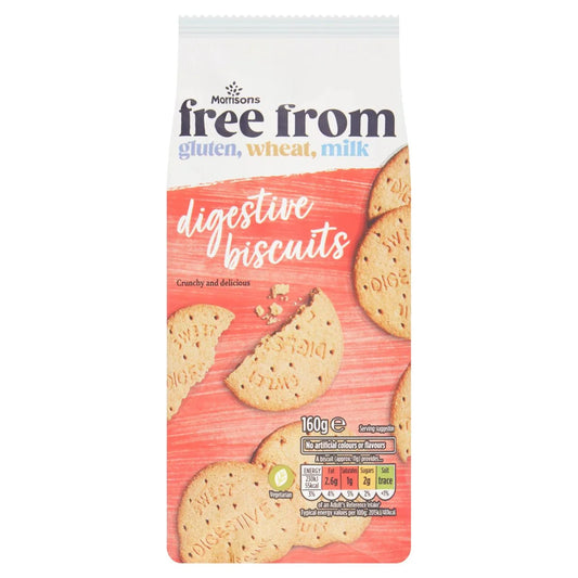 Morrisons Free From Digestive Biscuits 160g - UK Food & Drink - 5010251779506