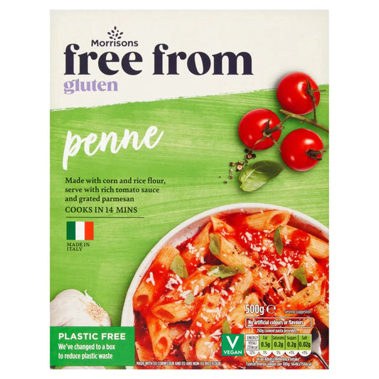 Morrisons Free From Penne 500g - UK Food & Drink - 5010525094564
