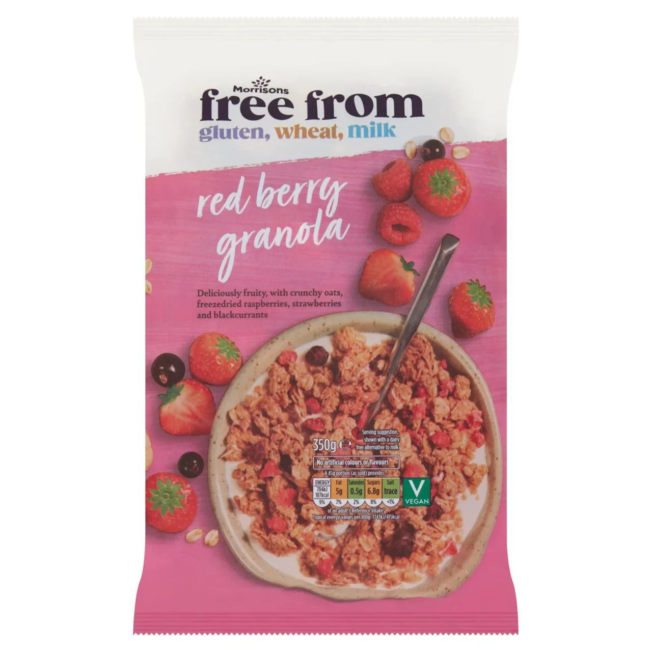 Morrisons Free From Red Berry Granola 350g - UK Food & Drink - 5010525017723