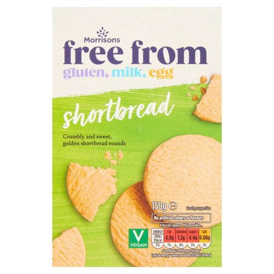 Morrisons Free From Vegan Scottish Shortbread 150g - UK Food & Drink - 5010525093697