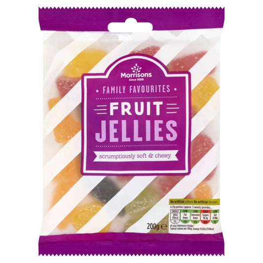 Morrisons Fruit Jellies 200g - UK Food & Drink - 5010251536710