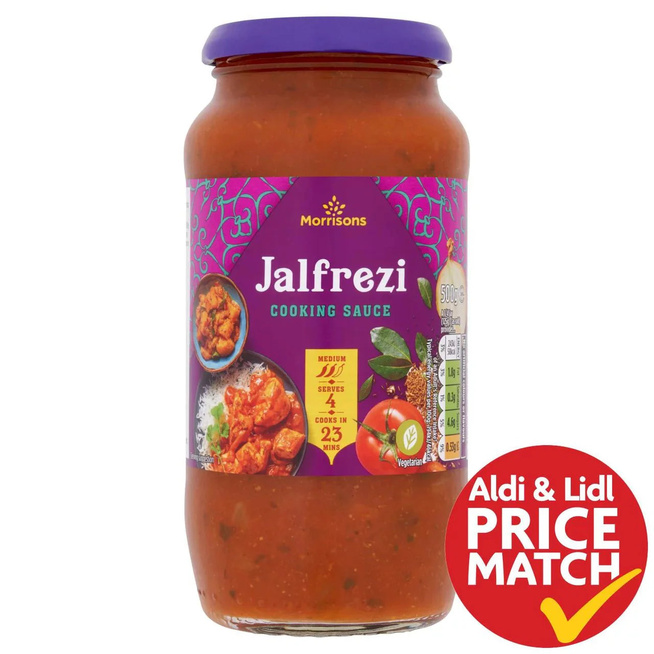 Morrisons Jalfrezi Cooking Sauce 500g - UK Food & Drink - 5010525091372