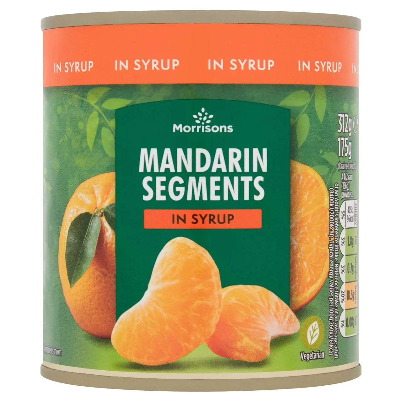 Morrisons Mandarins In Syrup 312g - UK Food & Drink - 5010251595892