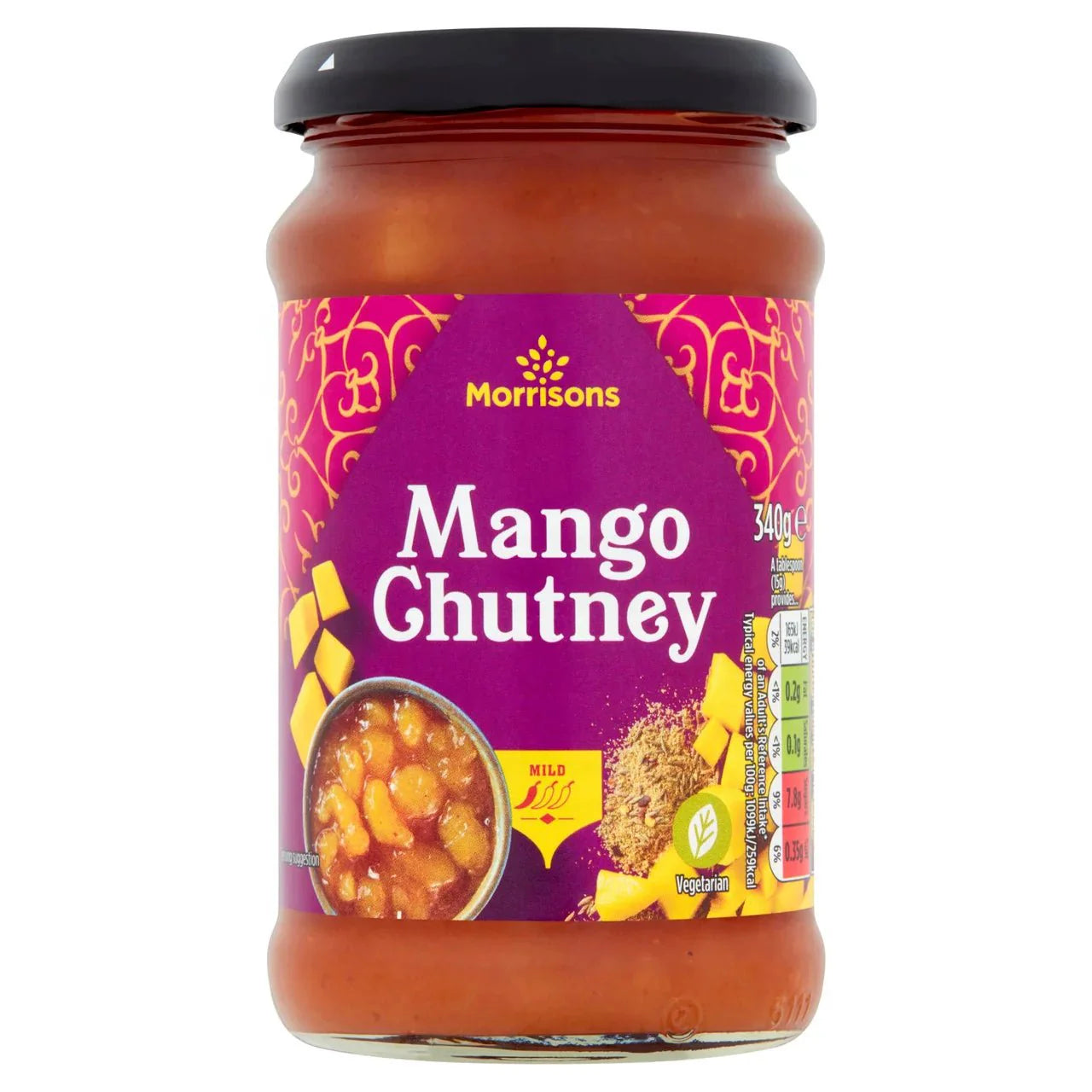 Morrisons Mango Chutney 340g - UK Food & Drink - 5010251603795
