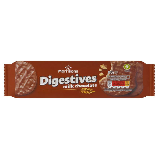 Morrisons Milk Chocolate Digestives 300g - UK Food & Drink - 5010251709473