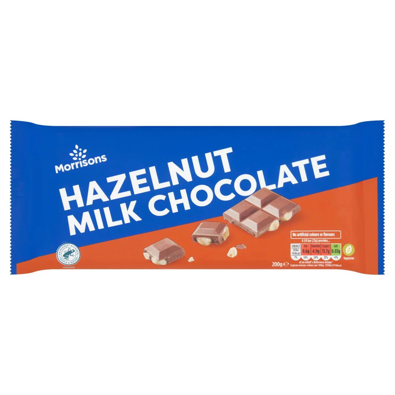 Morrisons Milk Chocolate Wholenut 200g - UK Food & Drink - 5010525222233