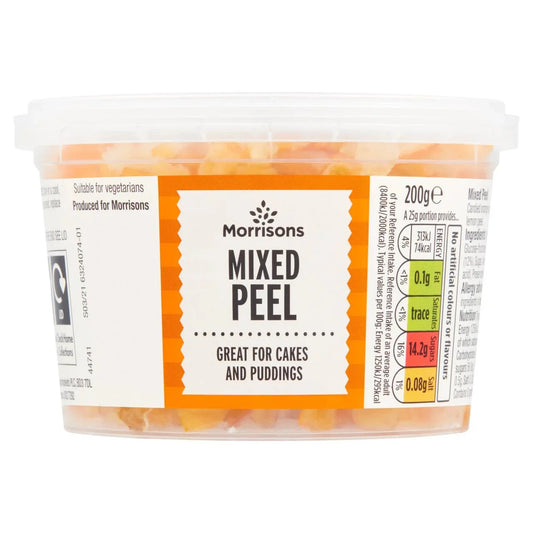 Morrisons Mixed Peel 200g - UK Food & Drink - 5010251919834