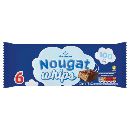 Morrisons Nougat Whips 6x22g - UK Food & Drink - 5010251920625