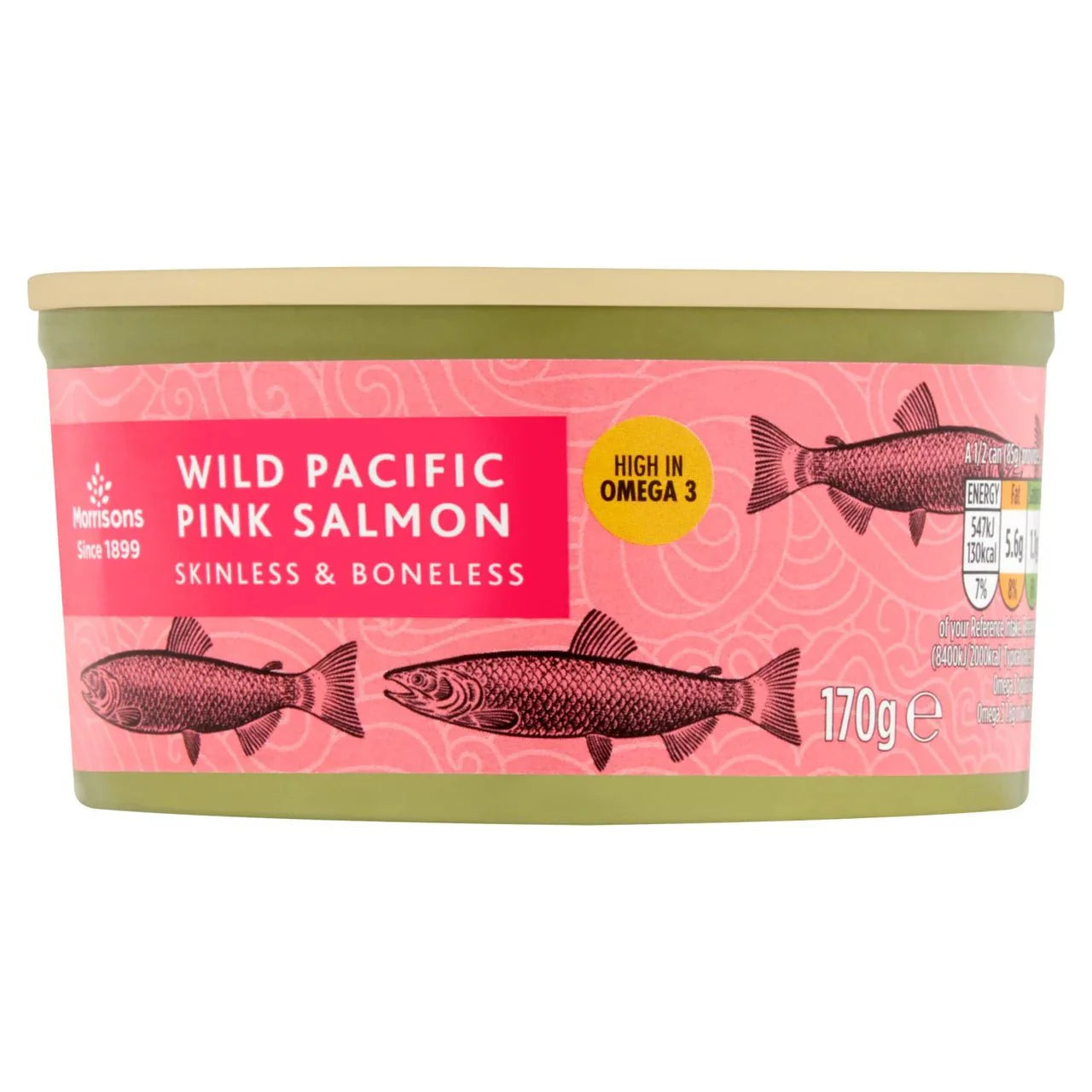 Morrisons Pacific Pink Salmon Skinless & Boneless 170g - UK Food & Drink - 5010251696254