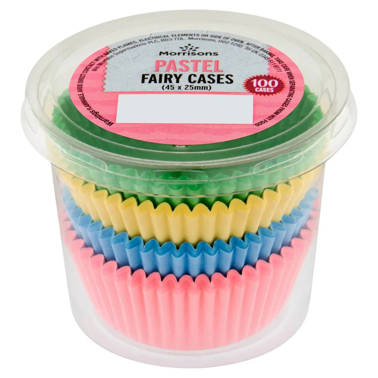 Morrisons Pastel Fairy Paper Cases 100pk - UK Food & Drink - 5010251765455