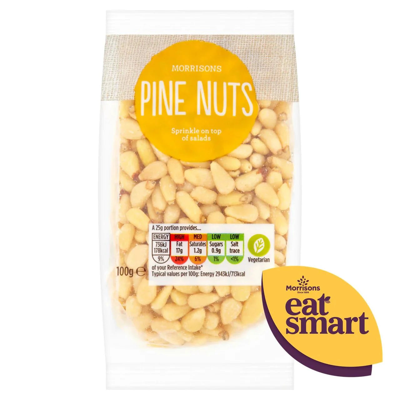 Morrisons Pine Nuts 100g - UK Food & Drink - 5010251553069