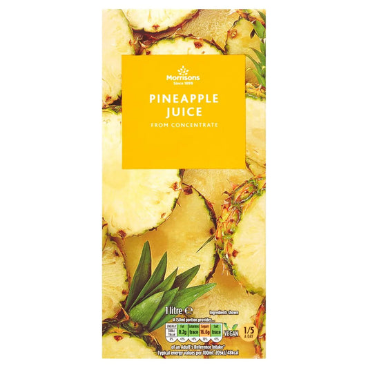 Morrisons Pineapple Juice 1l - UK Food & Drink - 5010251447016