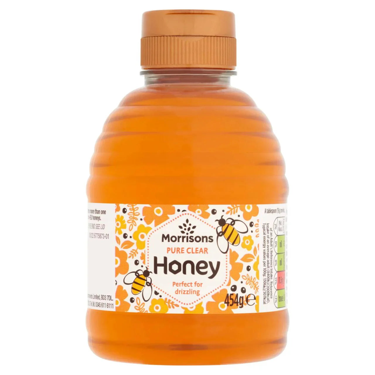 Morrisons Pure Clear Honey 454g - UK Food & Drink - 5010251450252