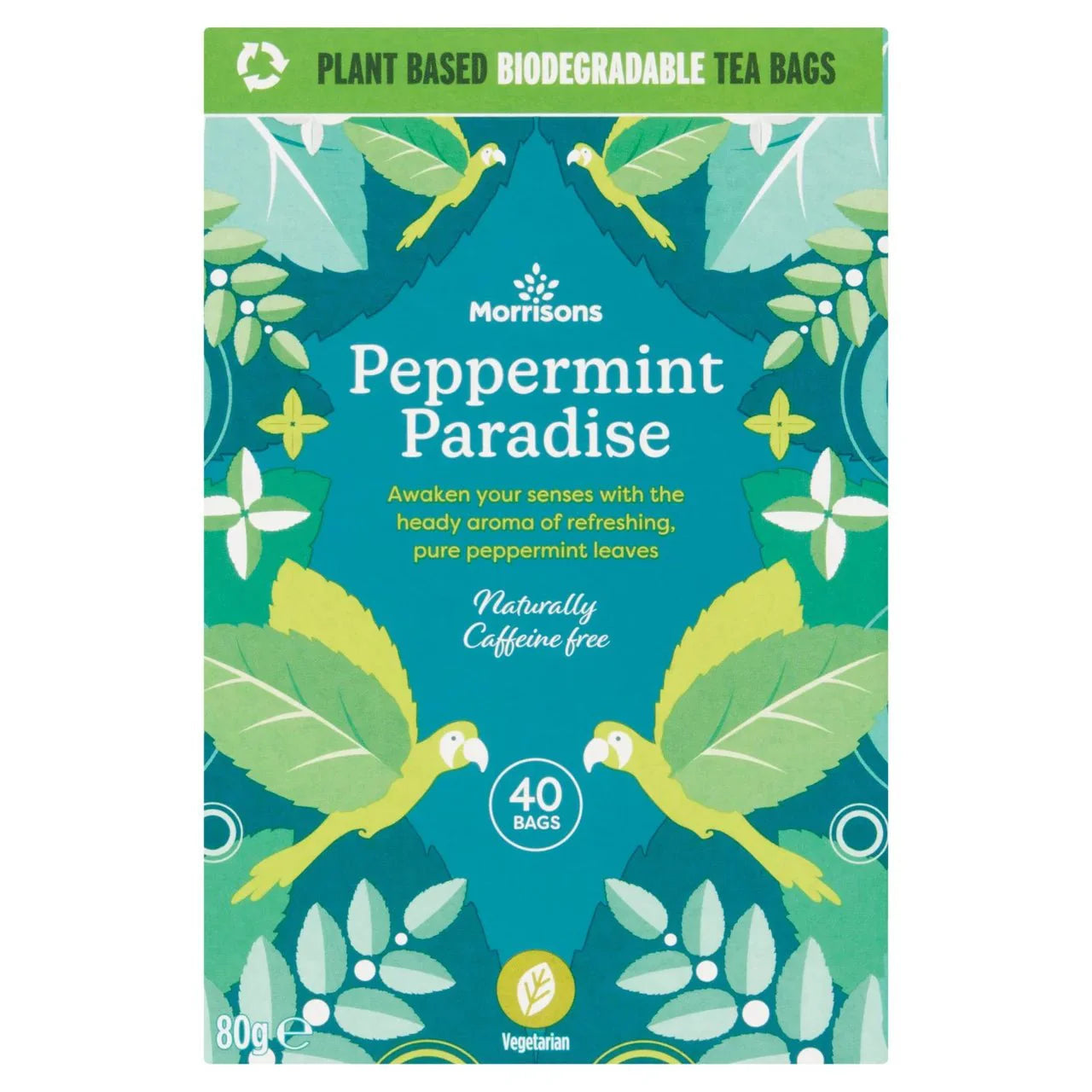 Morrisons Pure Peppermint Tea 40 pack - UK Food & Drink - 5010251604549