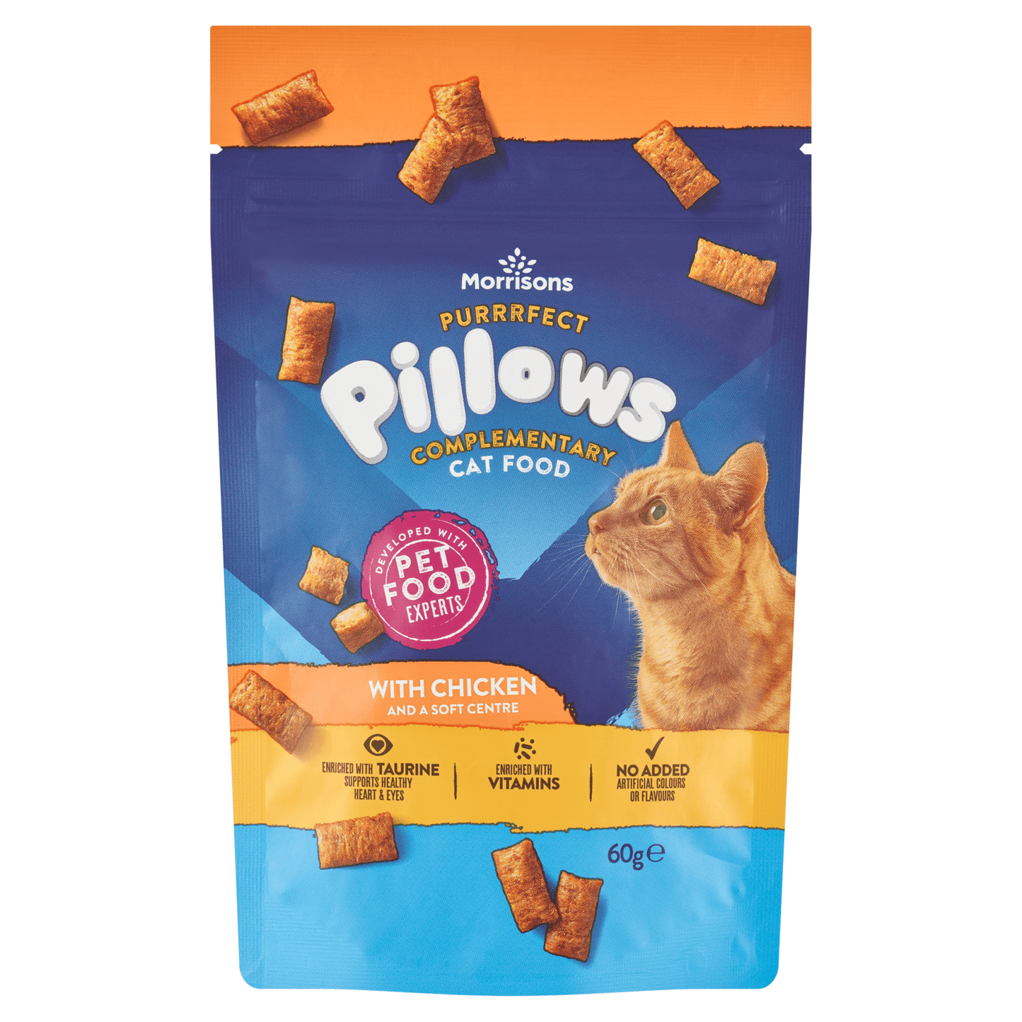 Morrisons Purrrfect Pillow with Chicken and a Soft Centre 60g - UK Food & Drink - 5010251719649