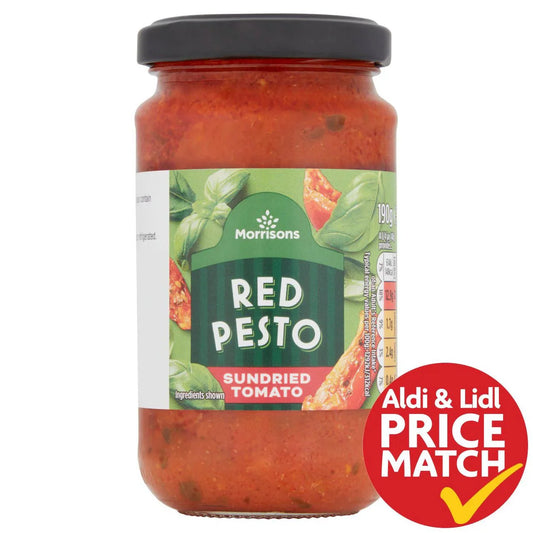 Morrisons Red Pesto 190g - UK Food & Drink - 5010251460510