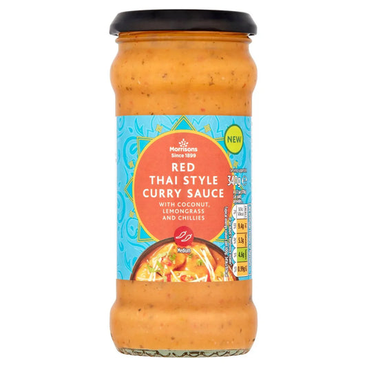 Morrisons Red Thai Cooking Sauce 340g - UK Food & Drink - 5010525120140
