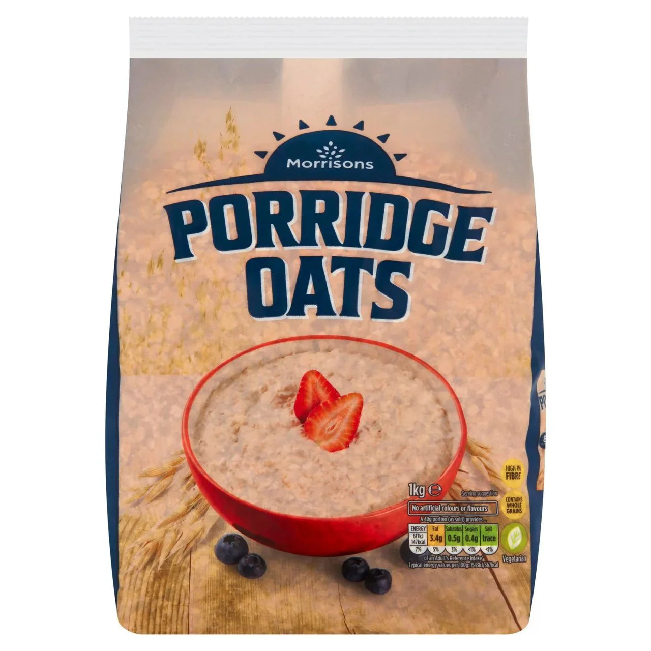Morrisons Rise & Shine With Porridge Oats 1kg - UK Food & Drink - 5010251541226