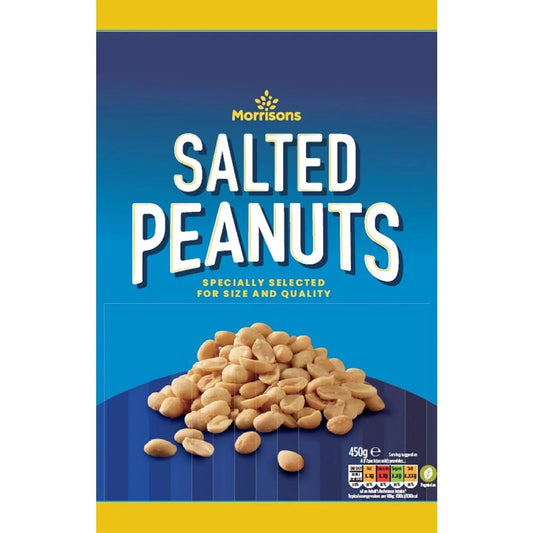 Morrisons Salted Peanuts 450g - UK Food & Drink - 5010251930921