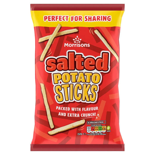 Morrisons Salted Potato Sticks 150g - UK Food & Drink - 5010251772835