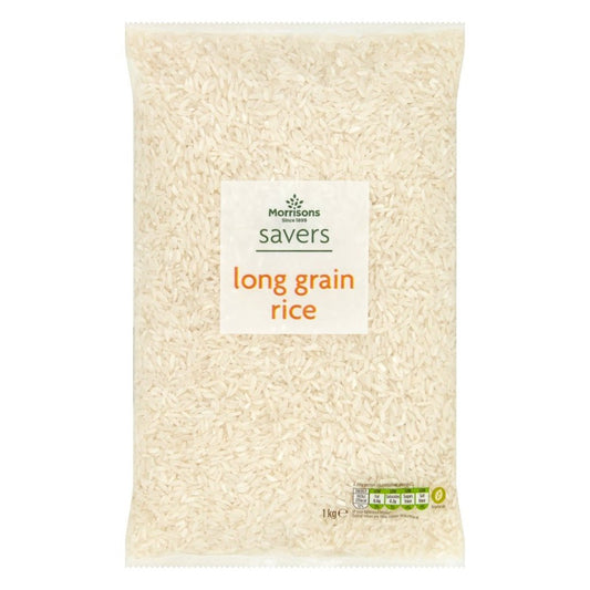 Morrisons Savers Long Grain Rice 1kg - UK Food & Drink - 5010251424833