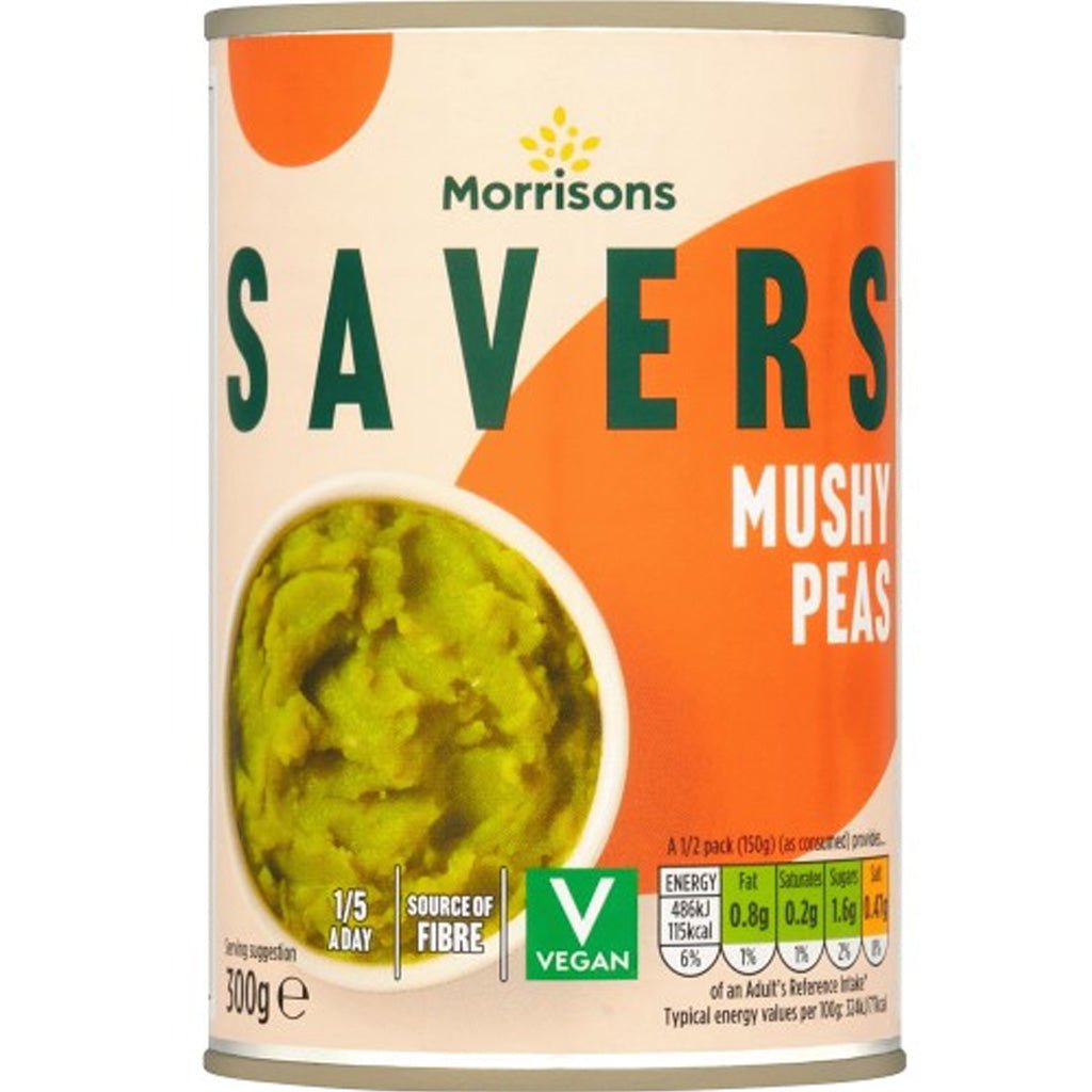 Morrisons Savers Mushy Peas 300g - UK Food & Drink - 5010251436027