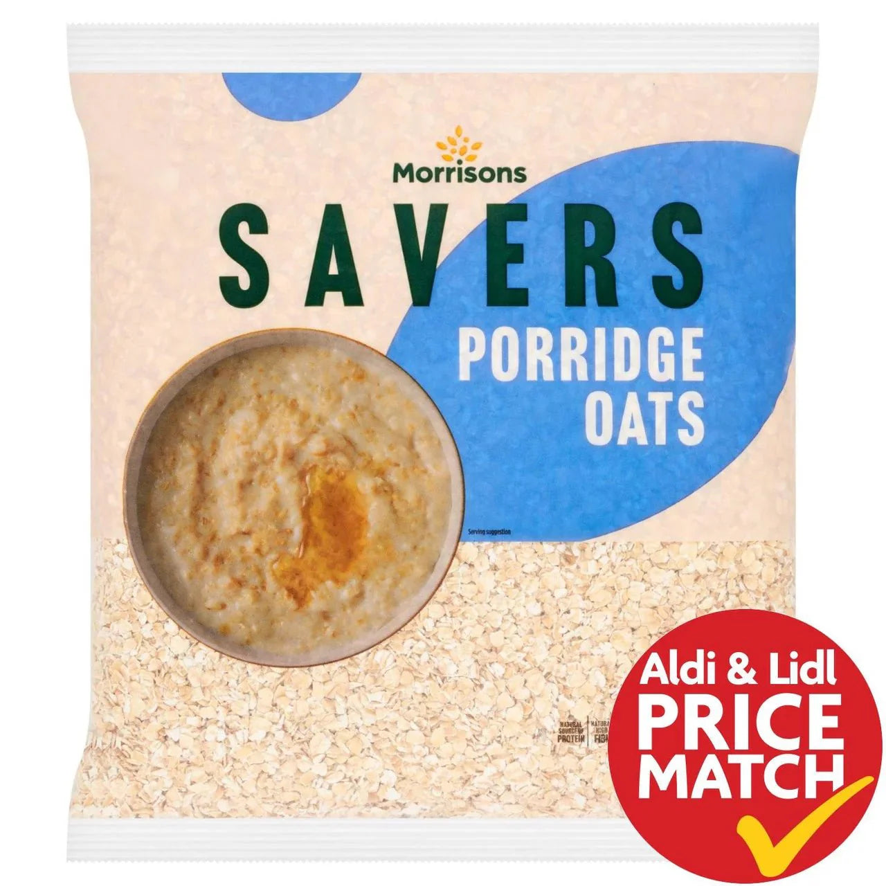Morrisons Savers Porridge Oats 1kg - UK Food & Drink - 5010251425922