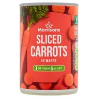 Morrisons Sliced Carrots In Water 300g - UK Food & Drink - 5010251535706