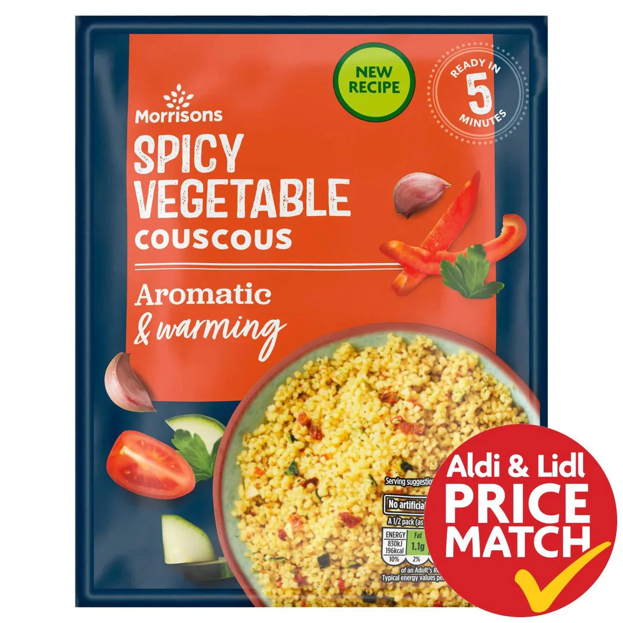 Morrisons Spicy Vegetable Couscous 110g - UK Food & Drink - 5010251844860