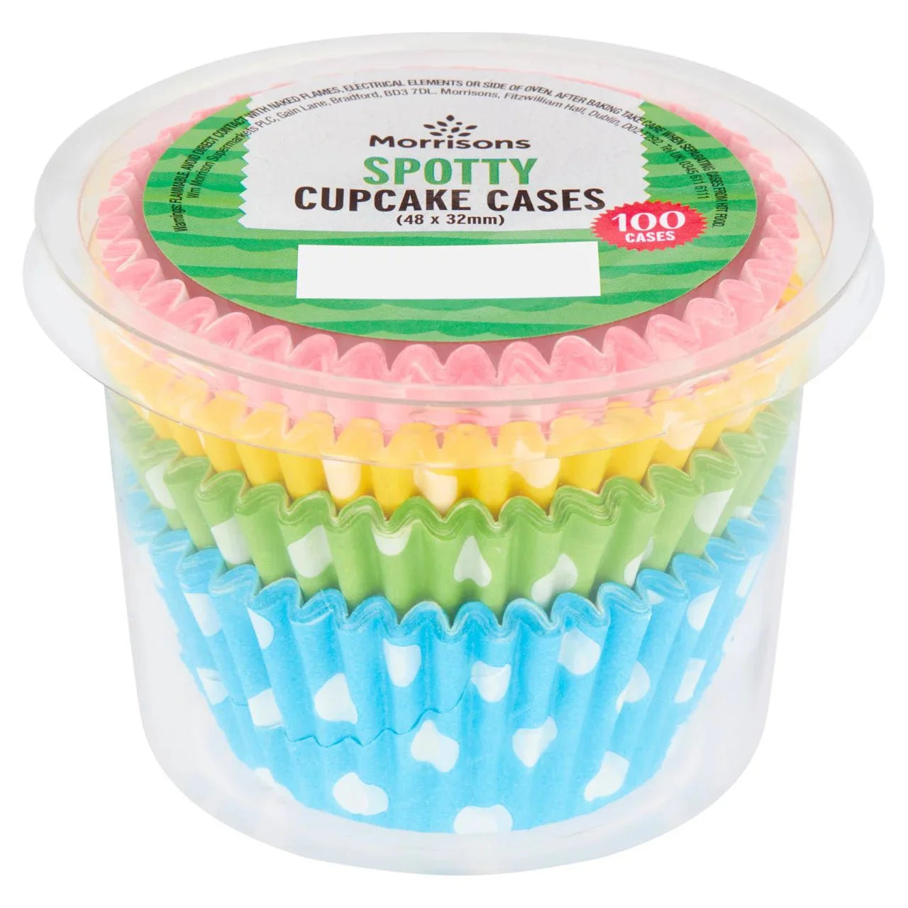 Morrisons Spotty Cupcake Cases 100pk - UK Food & Drink - 5010251765448