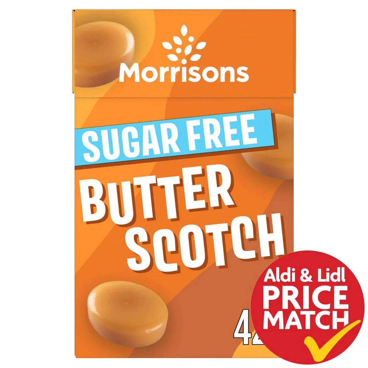 Morrisons Sugar Free Butterscotch 42g - UK Food & Drink - 5010251906728