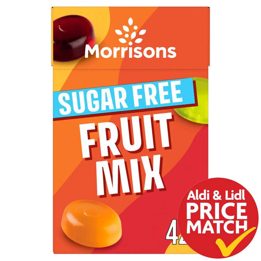 Morrisons Sugar Free Mixed Fruit Sweets 42g - UK Food & Drink - 5010251906742