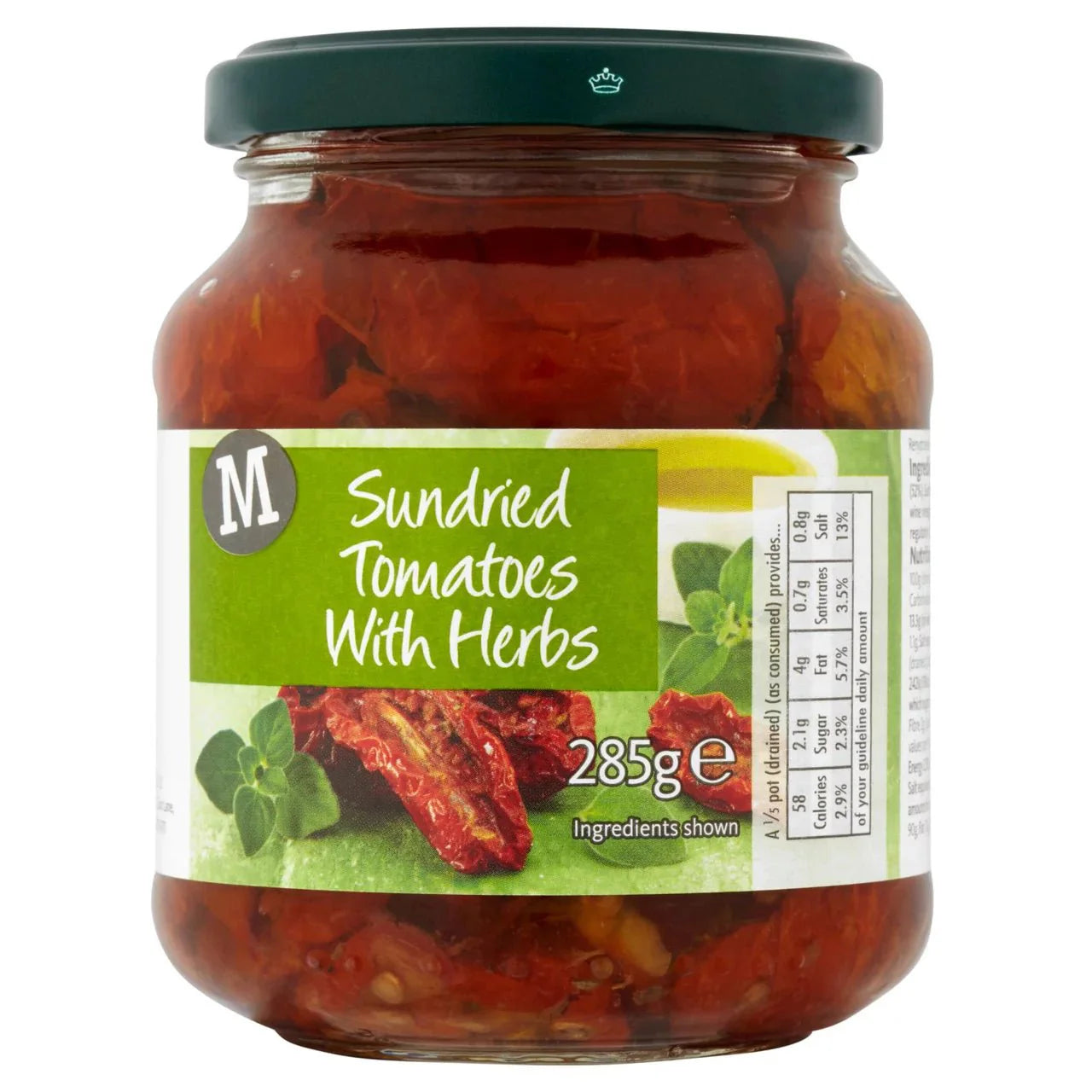 Morrisons Sun Dried Tomato in Oil & Herbs 285g - UK Food & Drink - 9013971