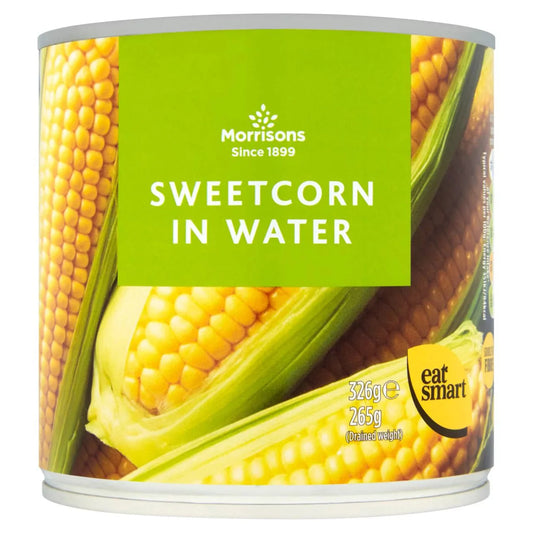Morrisons Sweetcorn in Water 326g - UK Food & Drink - 5010251847052