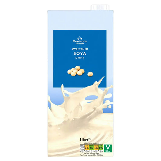 Morrisons Sweetened Soya Drink 1l - UK Food & Drink - 5010251345077
