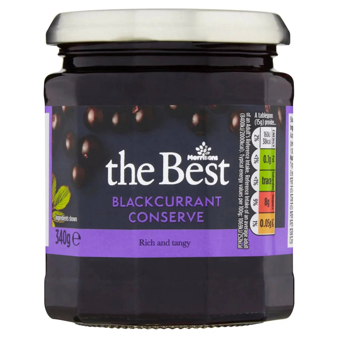 Morrisons The Best Blackcurrant Conserve 340g - UK Food & Drink - 5010251755548